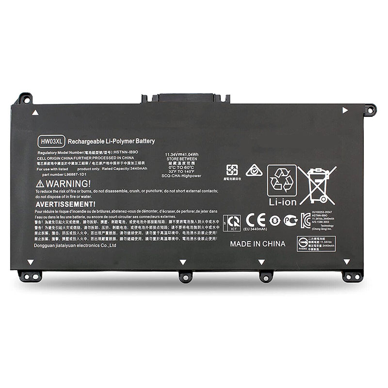 HP HW03XL Battery Replacement L97300-005 HSTNN-IB9O HSTNN-LB8U HSTNN-OB2A