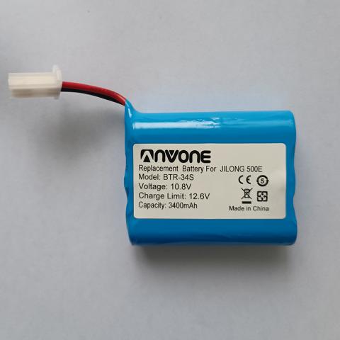 BTR-34S Battery Replacement For JILONG 500E 10.8V 3400mAh 36.72Wh