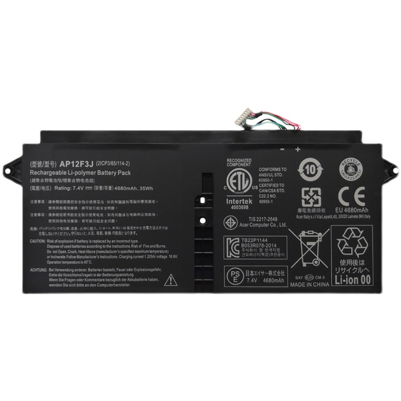 (image for) AP12F3J Battery Replacement For Acer Aspire S7-391 13.3 Inch Laptop