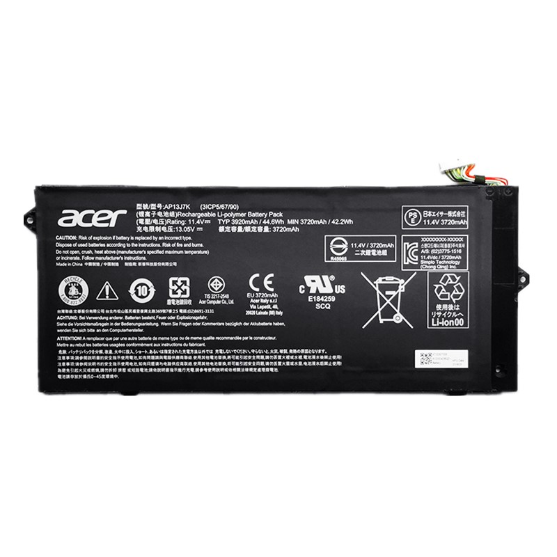 (image for) AP13J7K Battery Replacement For Acer ChromeBook C740-C32M C740-C3P1 C740-C4PE C740-C5U9
