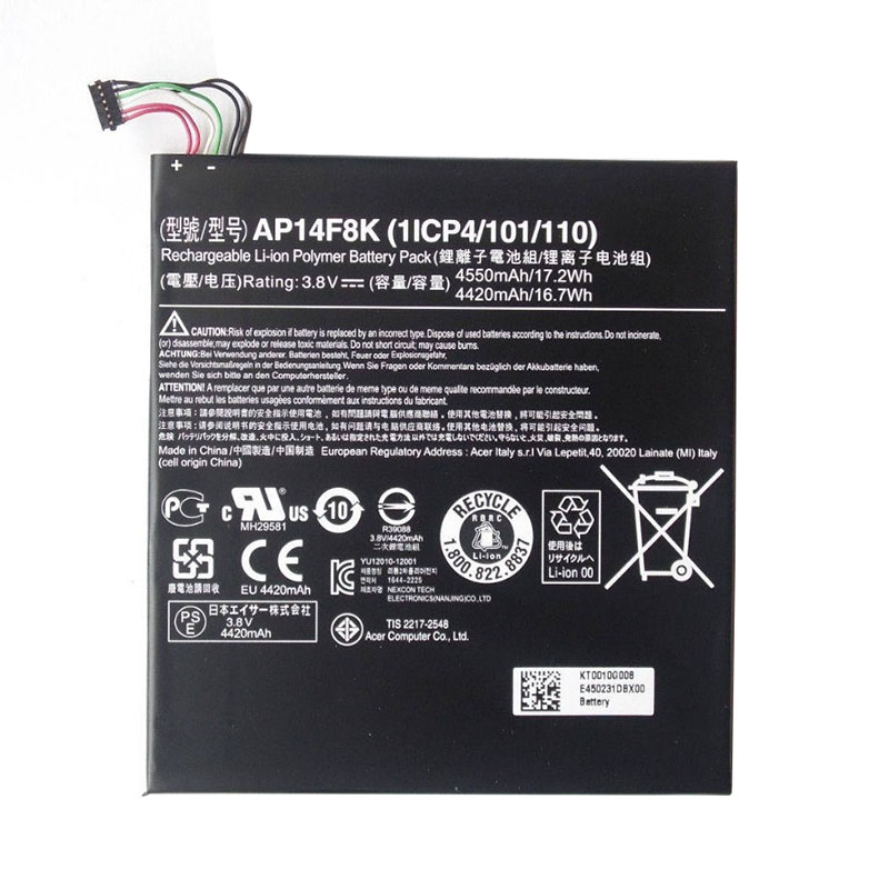 (image for) AP14F8K Battery Replacement For Acer Iconia A1-850 B1-810 B1-820