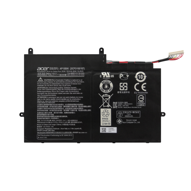 (image for) AP15B8K Battery Replacement For Acer Aspire Switch 11 SW5-173 SW5-173P