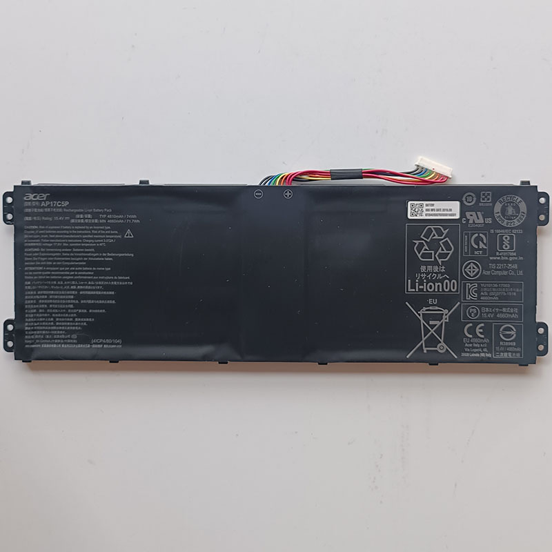 (image for) AP17C5P Battery For Acer PH517 Predator Helios 500 4UPF3880104-1-T1394 KT00405007