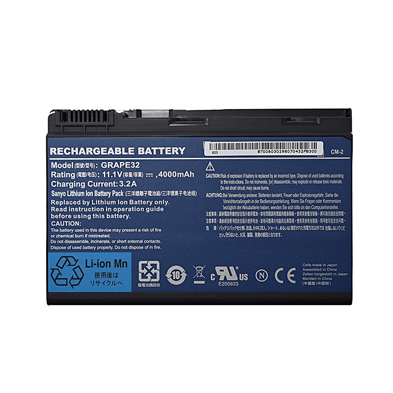 (image for) GRAPE32 Battery Replacement TM00741 CONIS71 For Acer Extensa 5210 5220 5235 5620Z 5630 5635 7620