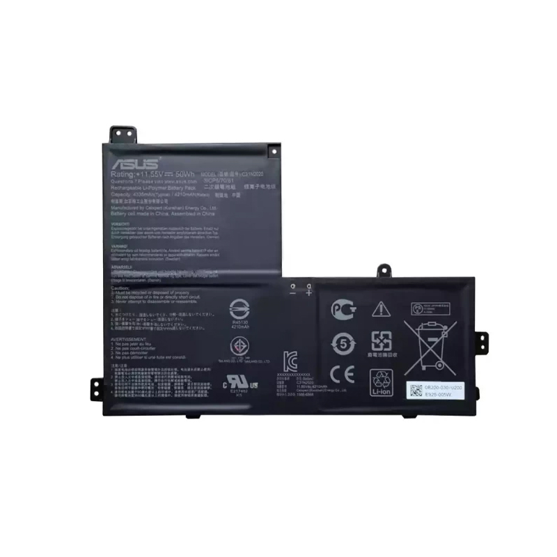 (image for) C31N2020 Battery Replacement For Asus 0B200-04010000 11.55V 50Wh 4335mAh 3ICP5/70/81