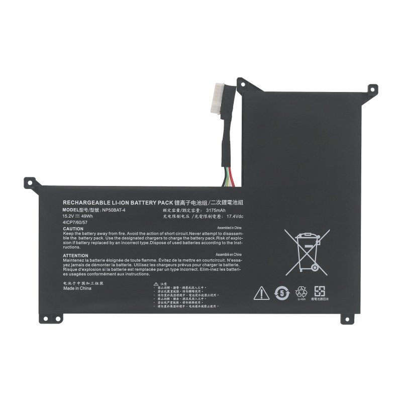 (image for) NP50BAT-4 Battery Replacement 6-87-NP50S-41B12 For Clevo XMG Focus 15 NP50HK