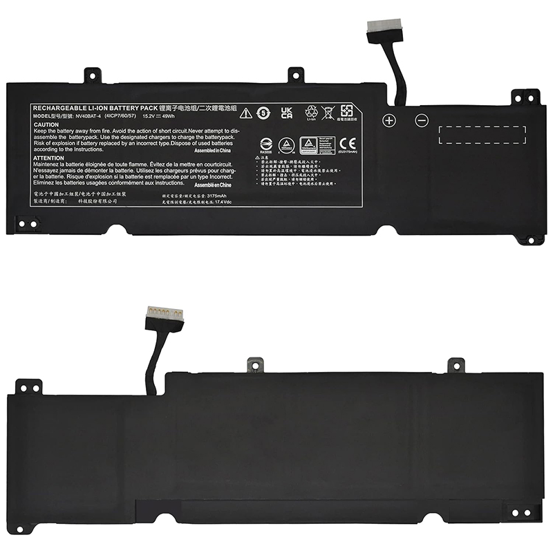 (image for) NV40BAT-4 Battery Replacement For Clevo NV40ME NV40MZ NV40MB NV41ME NV41MB NV41MZ