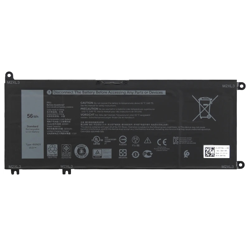 (image for) 4WN0Y Battery Replacement For Dell Latitude 3310 P95G002 M245Y