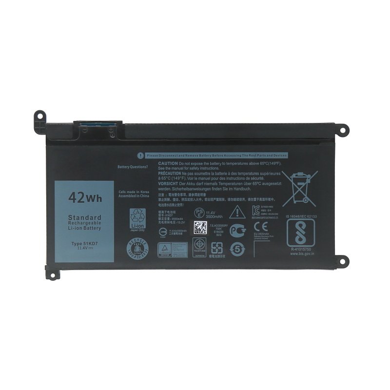(image for) 51KD7 Battery Replacement For Dell Chromebook 11 3100 3180 3189 5190 3181 P28T Y07HK FY8XM