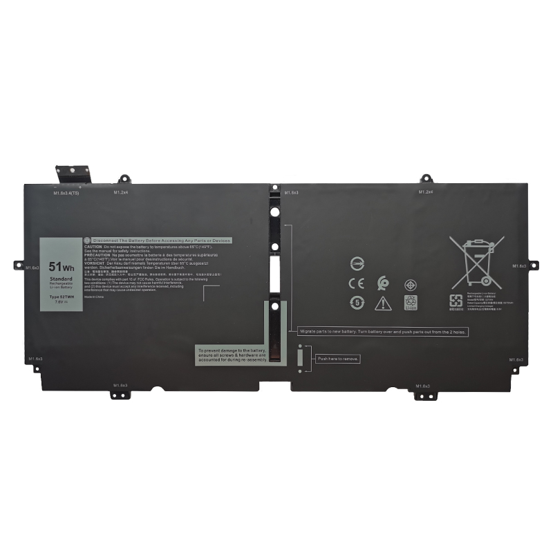 (image for) 52TWH Battery Replacement For Dell XPS 13 7390 2-in-1 P103G001 0XX3T7