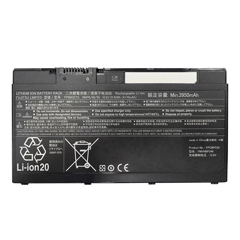 (image for) FPCBP530 FPB0337S FMVNBP246 Battery Replacement For Fujitsu Lifebook P727 P728 U727