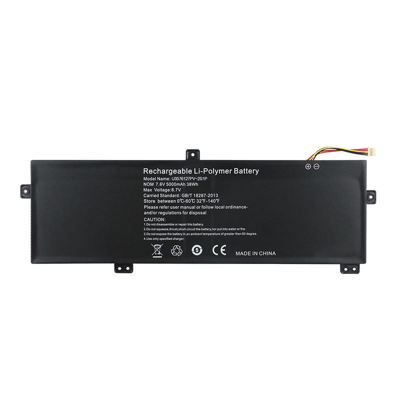 (image for) U3576127PV-2S1P Battery Replacement For Gateway GWTN156-11BK H-4886280P 7.6V 5000mAh 38Wh