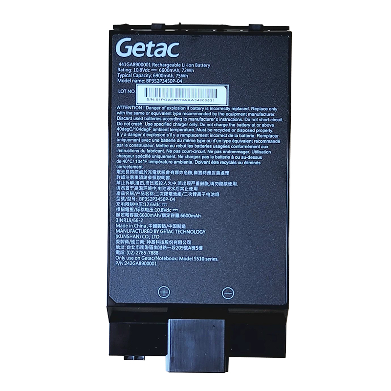 (image for) BP3S2P3450P-04 Battery Replacement For Getac S510 441GA8900001 10.8V 6600mAh