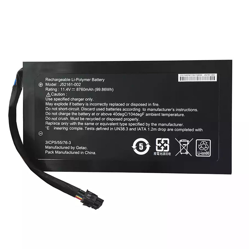 (image for) J52161-002 Getac Rechargeable Li-Polymer Battery Rating 11.4V 8760mAh 99.86Wh