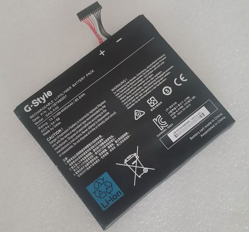 (image for) GAG-K40 Battery Replacement 541387490001 For G-Style 4ICP4/54/88 15.2V 60.8Wh 4000mAh