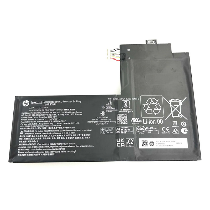 (image for) 75108-006 TPN-IB0C DM02XL Battery Replacement For HP Tablet 11M-BE0023DX