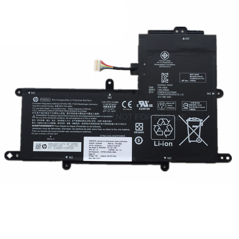 (image for) HP FO02XL Battery Replacement L97355-005 TPN-DB0A L97353-2D1 FO02037XL-PL For Chromebook 11A-NA0036NR