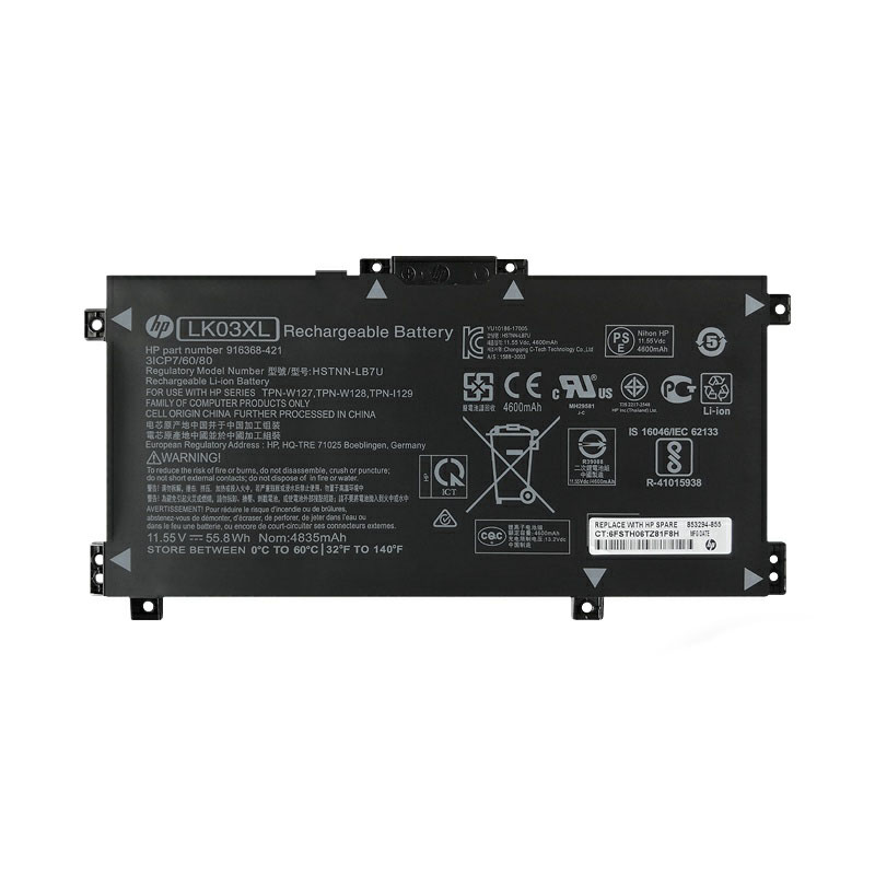 (image for) Replacement HP 916814-855 Battery HSTNN-LB7U 916368-421 LK03055XL-PR TPN-I129 916368-541