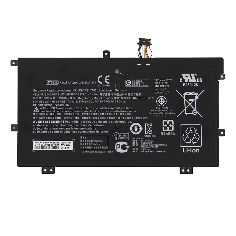 (image for) Replacement HP 722231-005 Battery HSTNN-IB5C 721896-2C1 721896-421 Fit Pavilion 11-H X2