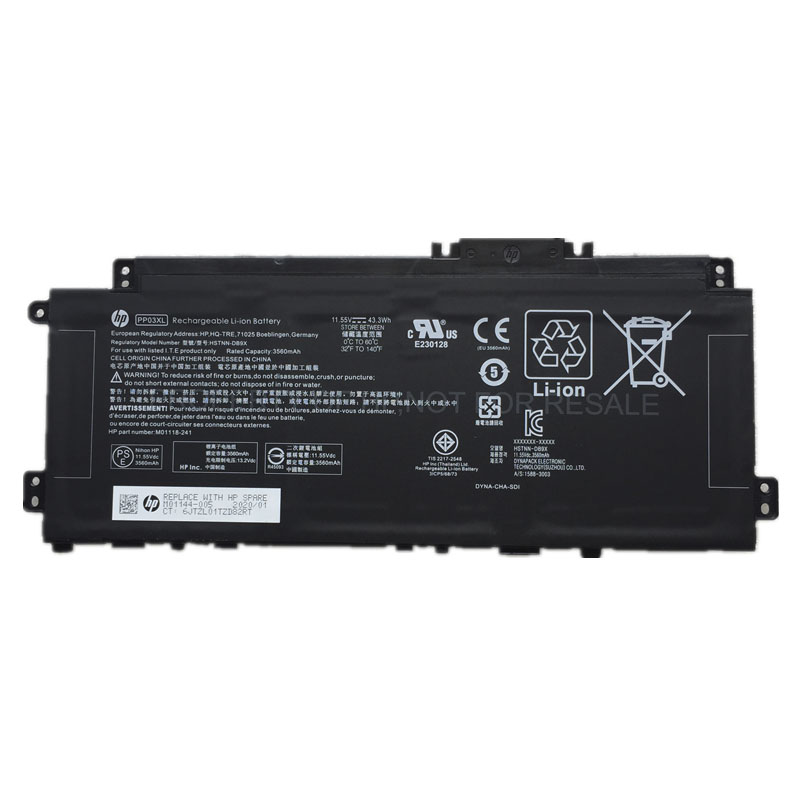 (image for) HP PP03XL Battery Replacement M01144-005 M01118-AC1 HSTNN-OB1P For 14M-DW 14M-DW1023DX