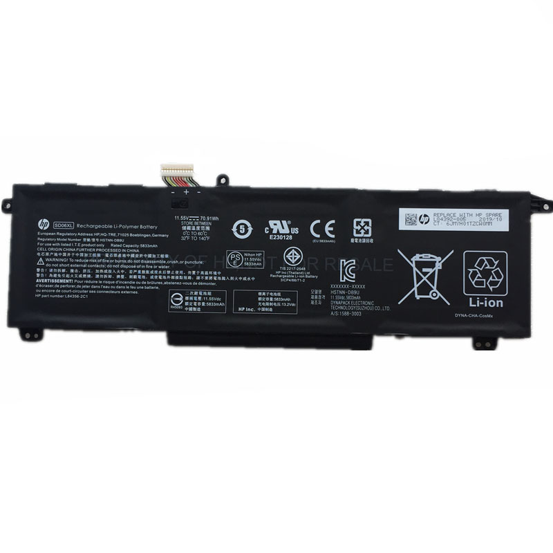 (image for) HP SD06XL Battery Replacement L784392-005 HSTNN-DB9U L84356-2C1 For HP Omen 15-EK