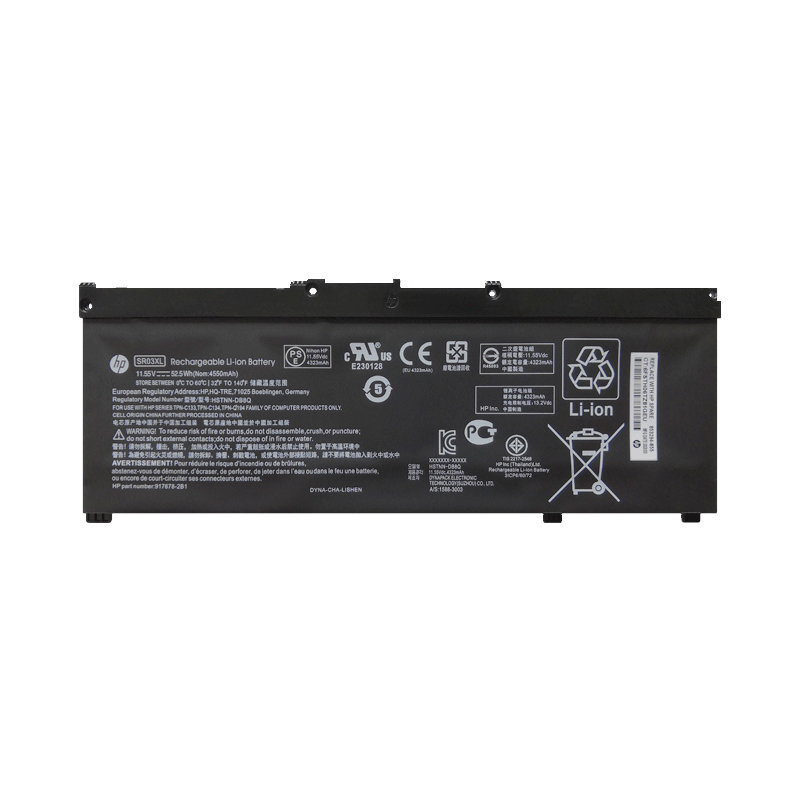 (image for) Replacement HP SR03XL Battery L08855-856 L08934-2B1 L08934-2C1 TPN-C133 TPN-C134 TPN-Q194