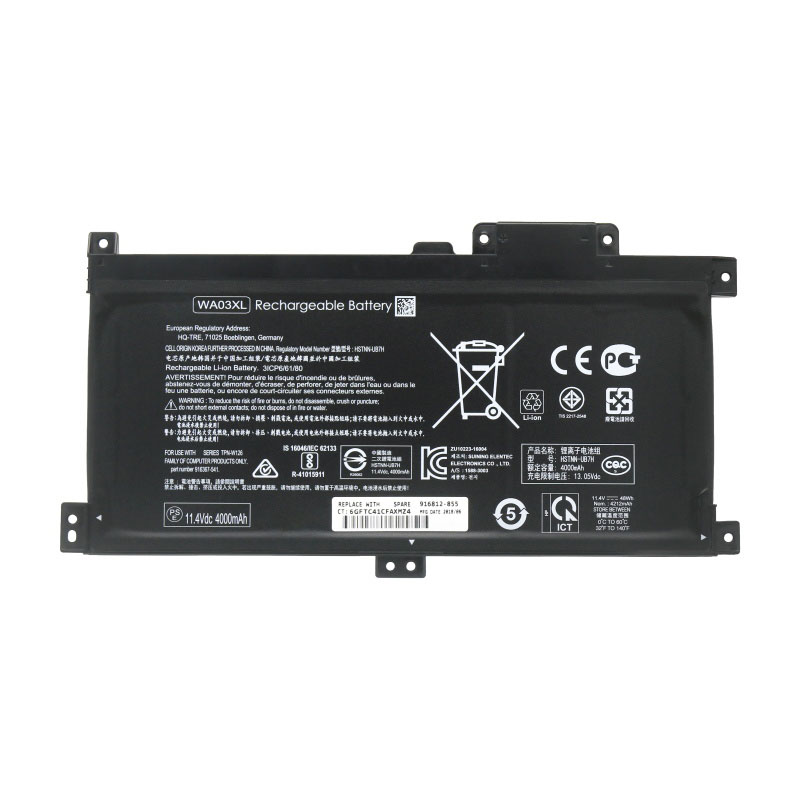 (image for) Replacement HP WA03XL Battery 916812-855 WA03048XL HSTNN-UB7H 916367-421 For X360 15-BR