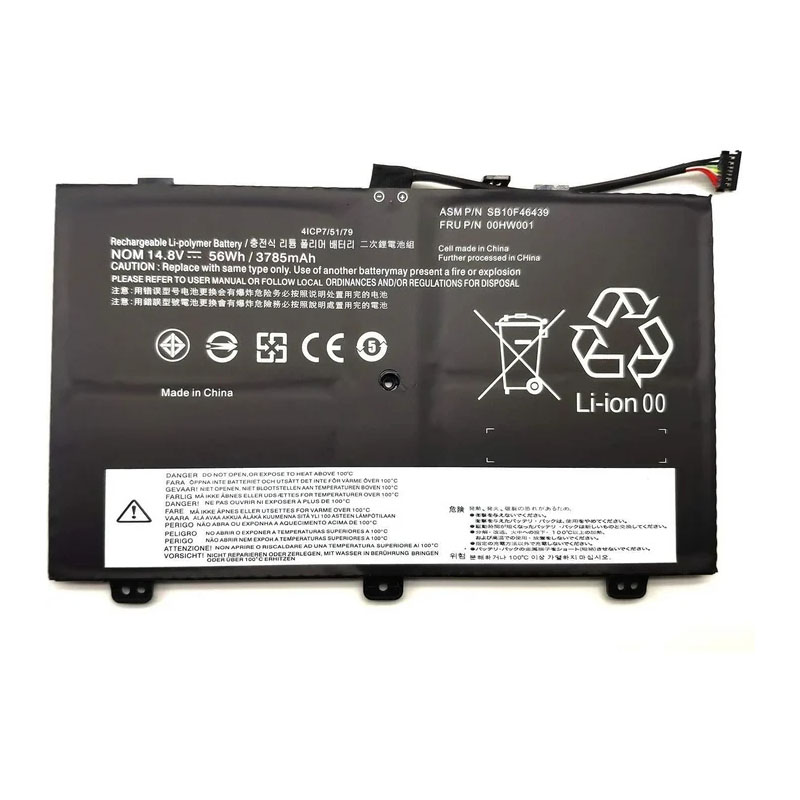 (image for) 00HW000 SB10F46438 Battery For Lenovo ThinkPad S3 Yoga 14