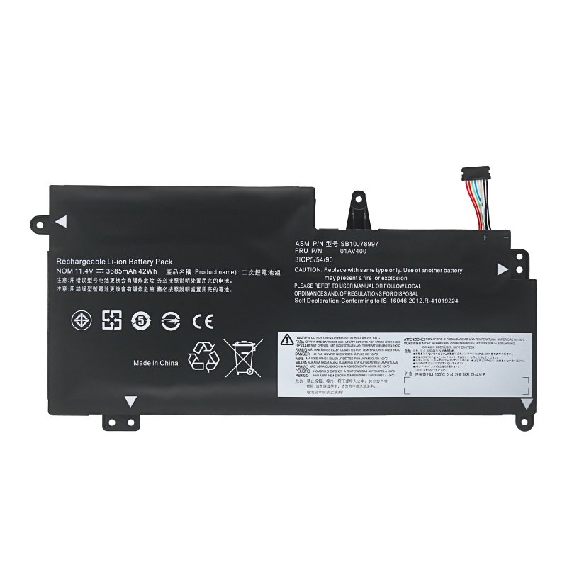 (image for) 01AV400 Batery SB10J78997 For Lenovo ThinkPad 13 Inch Chromebook 11.4V 42Wh 3685mAh