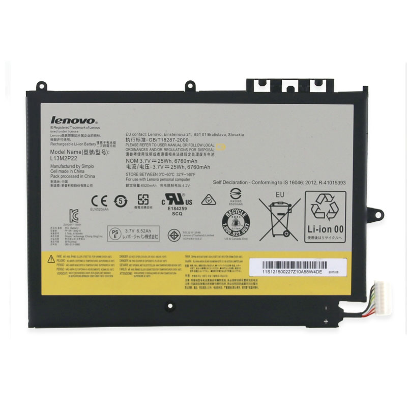 (image for) L13N2P21 Battery 5B10G62886 121500228 For Lenovo MIIX2 10 MIIX3 10