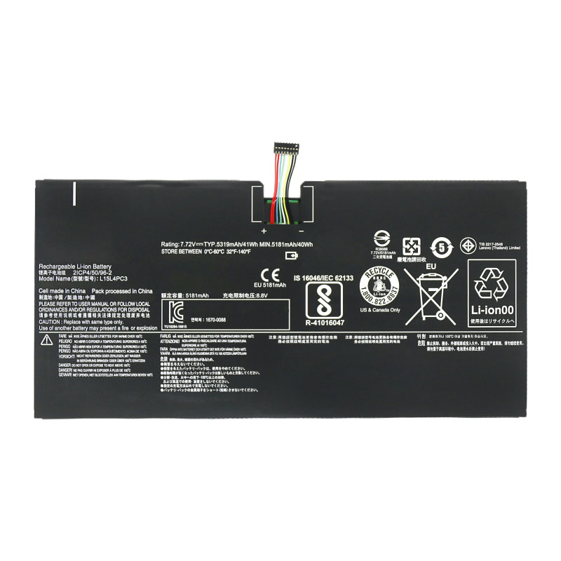 (image for) L15M4PC3 L15L4PC3 Battery 5B10L72502 5B10L79291 For Lenovo IdeaPad Miix 720