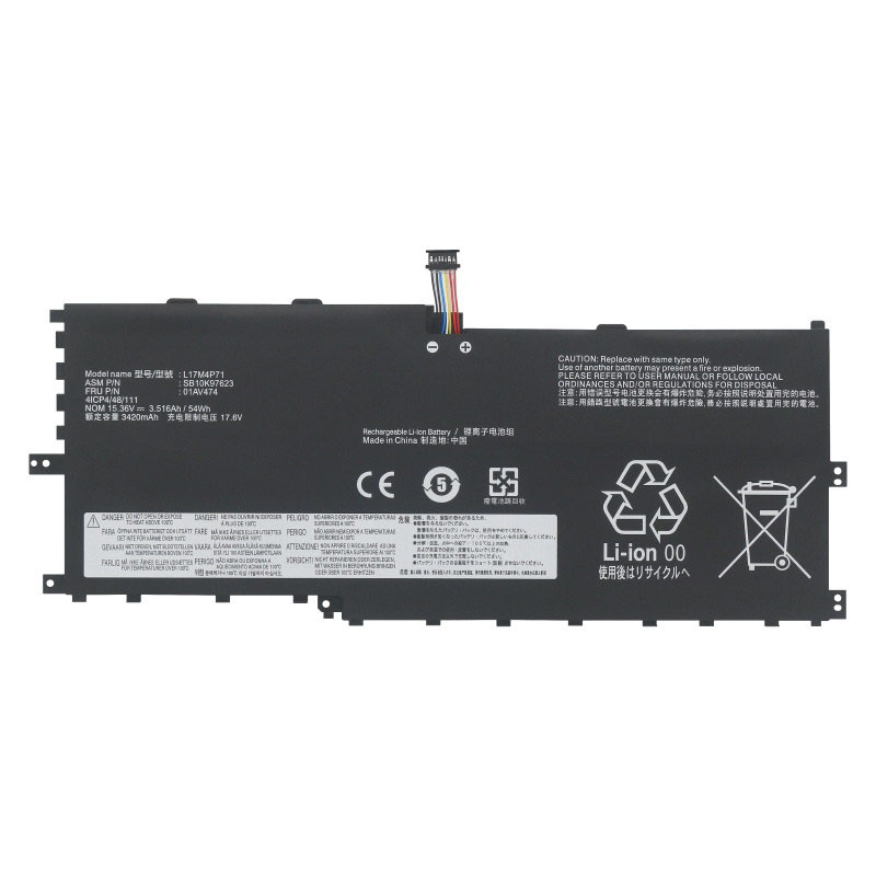 (image for) Lenovo L17M4P71 SB10K97623 01AV474 L17C4P71 SB10K97624 01AV475 Battery