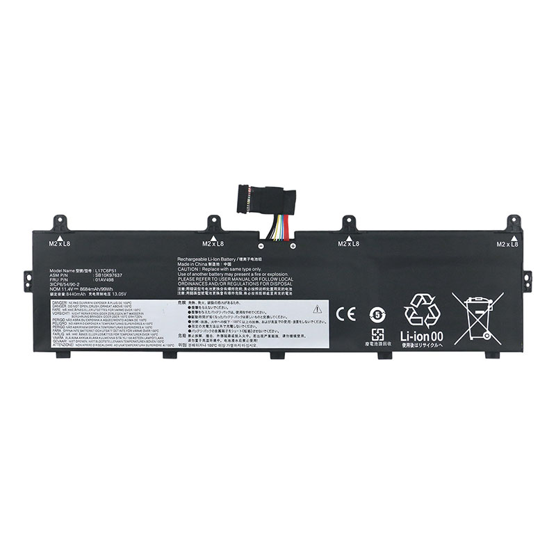(image for) L17C6P51 Battery 01AV498 SB10K97637 For Lenovo ThinkPad P72
