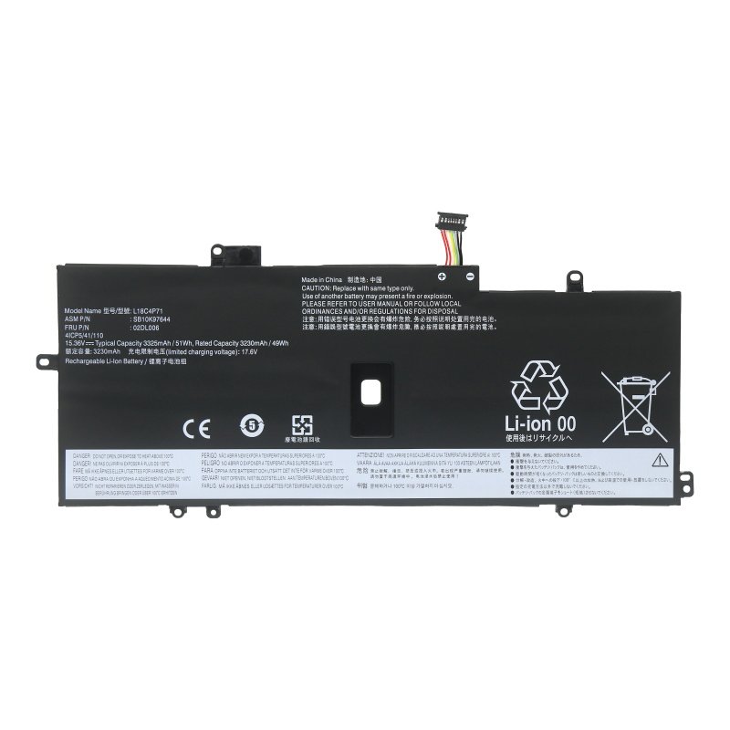(image for) L18C4P71 Battery SB10K97644 02DL006 For Lenovo ThinkPad X1C 2019 Version