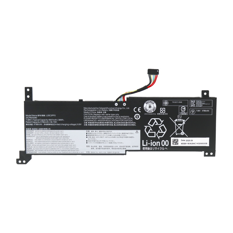 (image for) L20C2PF0 L20M2PF0 L20L2PF0 L20B2PF0 Battery Replacement For Lenovo Ideapad 14 15 ALC7