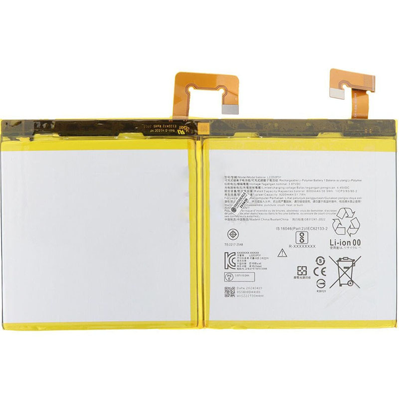 (image for) L22D2P31 Battery Replacement For Lenovo Pad Pro Tab P11 Pro TB-J706 TB132F TB132FU TB138FU