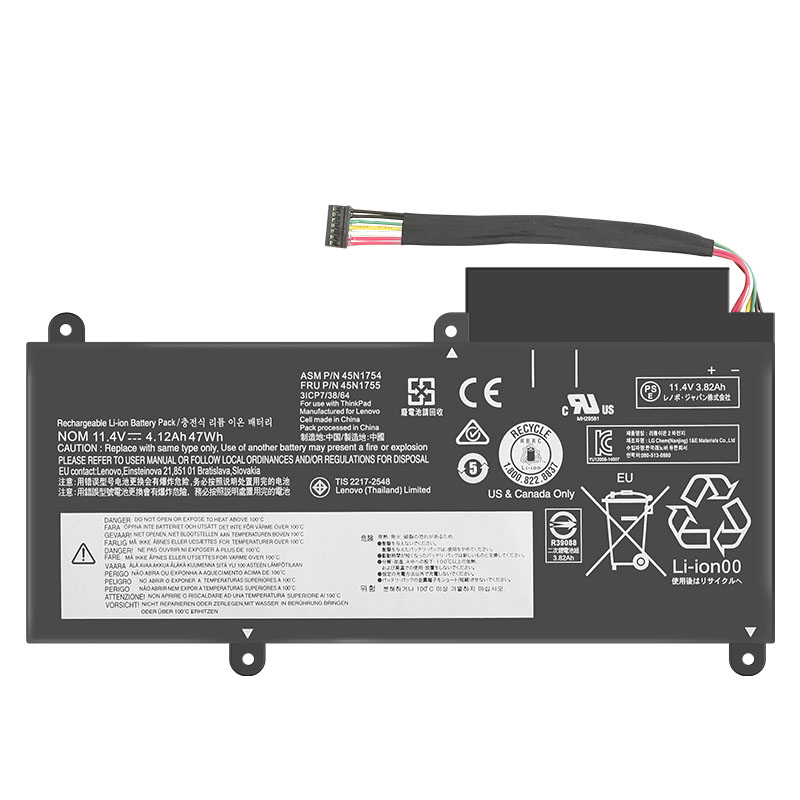 (image for) 45N1753 45N1755 45N1757 Battery For Lenovo ThinkPad E450C E460