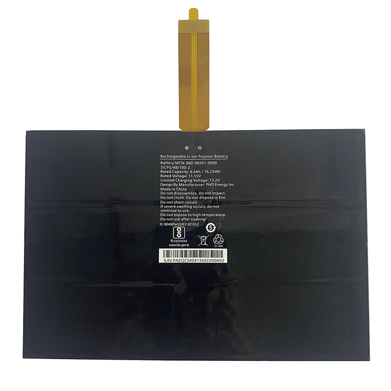 (image for) 860-98261-0000 Battery Replacement For 3ICP5/48/100-2 11.55V 6.6Ah 76.23Wh