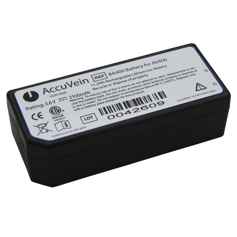 (image for) BA400 Battery Replacement For Veins AccuVein AV400 AV300 3.6V 3100mAh