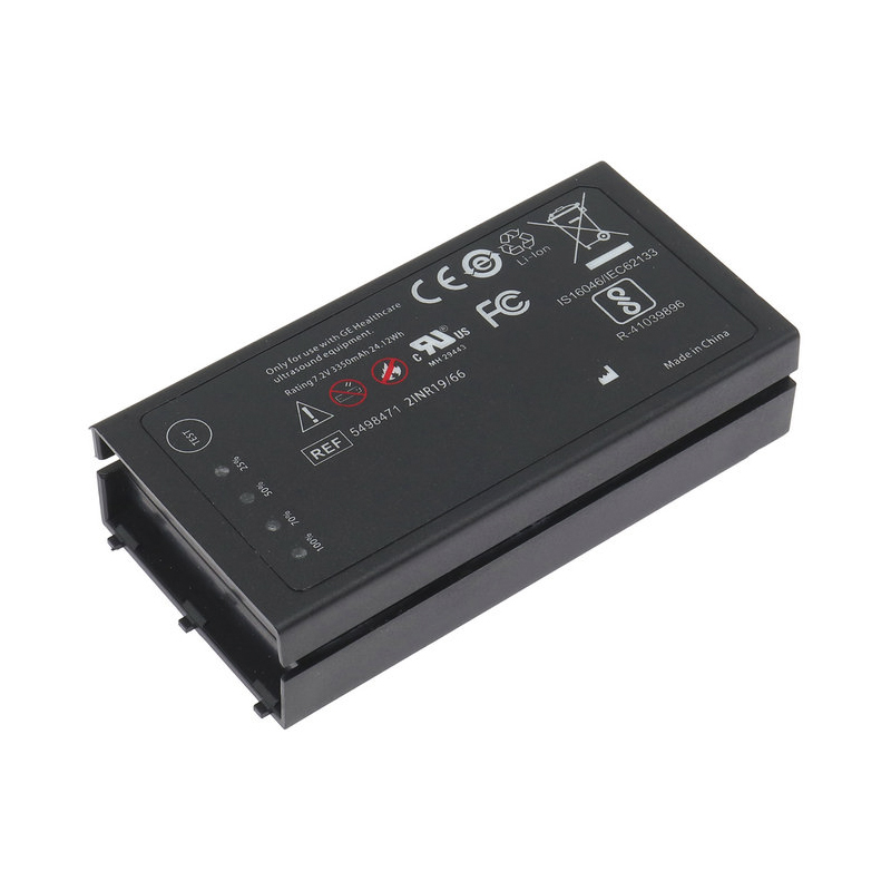 (image for) GE REF 5498471 Battery Replacement For GE Color Ultrasound 2INR19/66 7.2V 3350mAh 24.12Wh