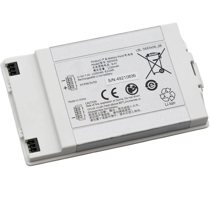 (image for) GE 5693456 Battery Replacement For Vscan Extend Ultrasound System 7.4V 1150mAh 8.51Wh