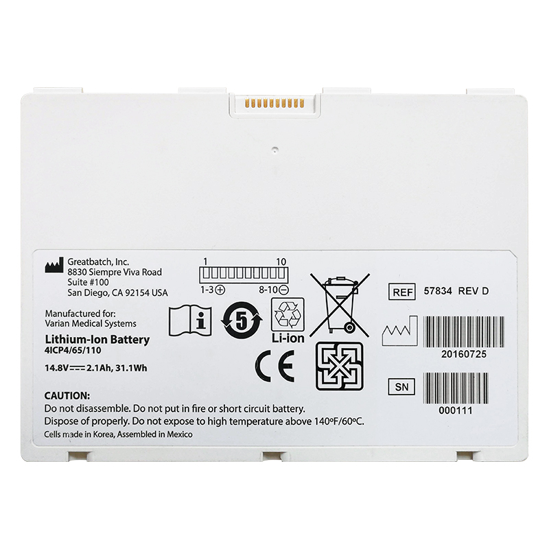 (image for) Battery Replacement For Varex LUMEN 4336W 4343W 4336W-G5 2530W-G5 X-ray Detectors