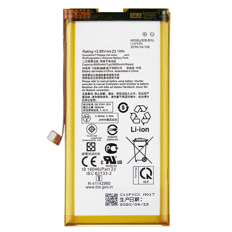 (image for) C11P1901 Battery Replacement For Asus ROG Phone II 2 ZS660KL 3.85V 23.1Wh 6000mAh