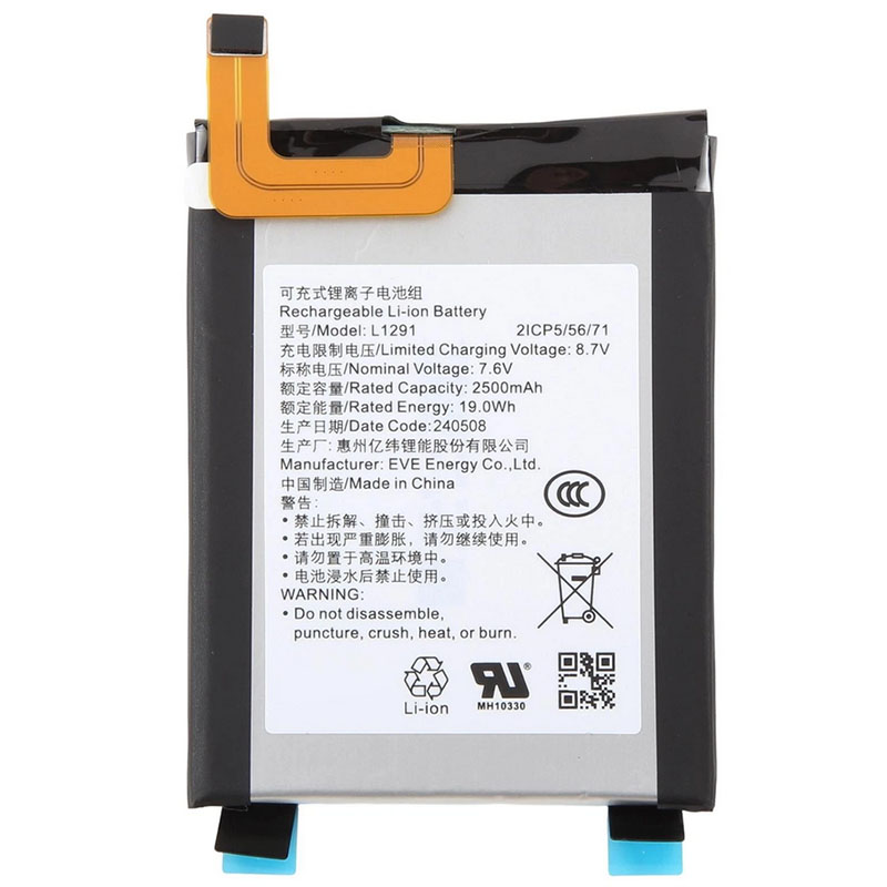 (image for) EVE L1291 Battery Replacement For XiaoLaJiao DE10 LA-50D L1291 SmartPhone