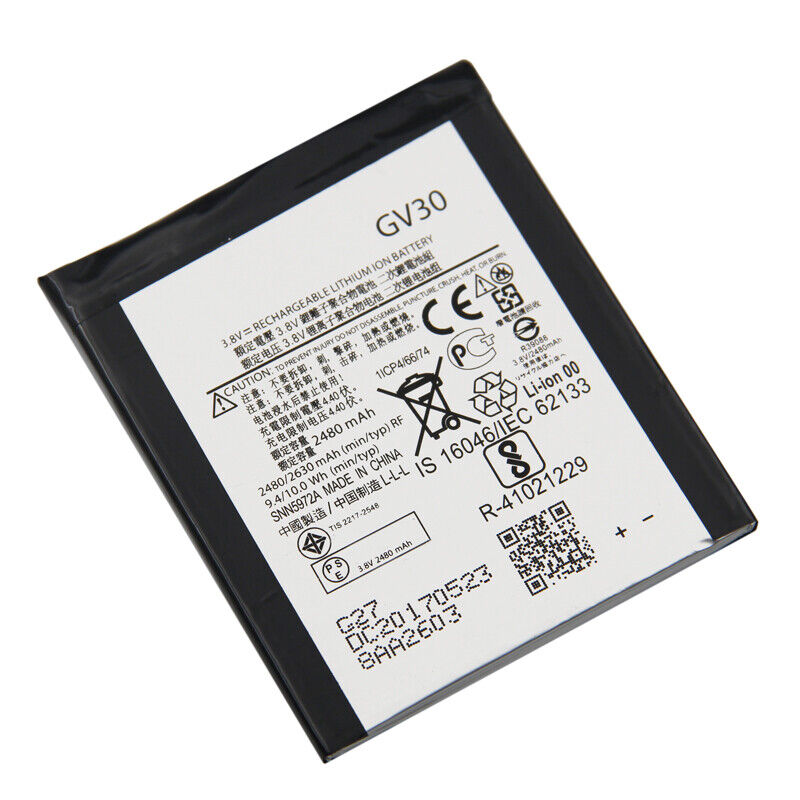 (image for) GV30 Battery Replacement For Motorola XT1650 Mobile Smart Phone SNN5972A SNN5972B 3.8V 2630mAh