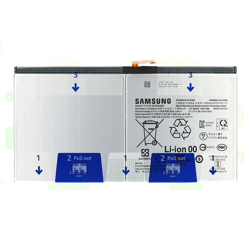 (image for) EB-BX818ABY Battery Replacement For Samsung SM-X810 SM-X816 SM-X610 SM-X616 Galaxy Tab S9 FE Plus WiFi 5G
