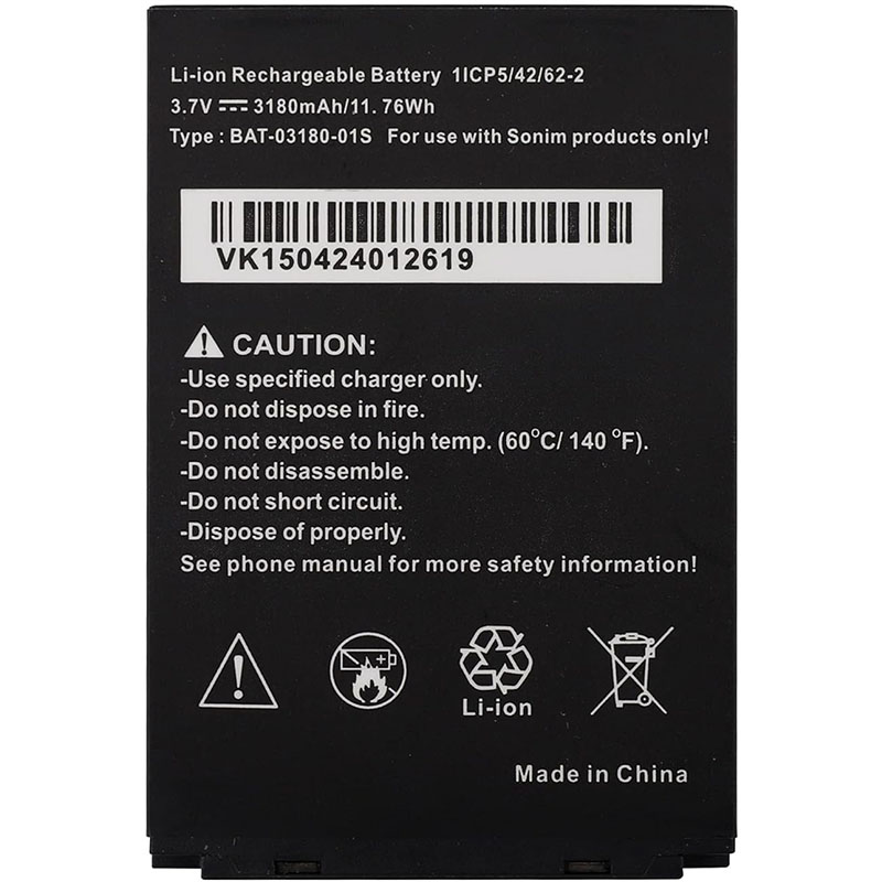(image for) BAT-03180-01S Battery Replacement For Sonim XP5 XP5700 XP5S XP5800
