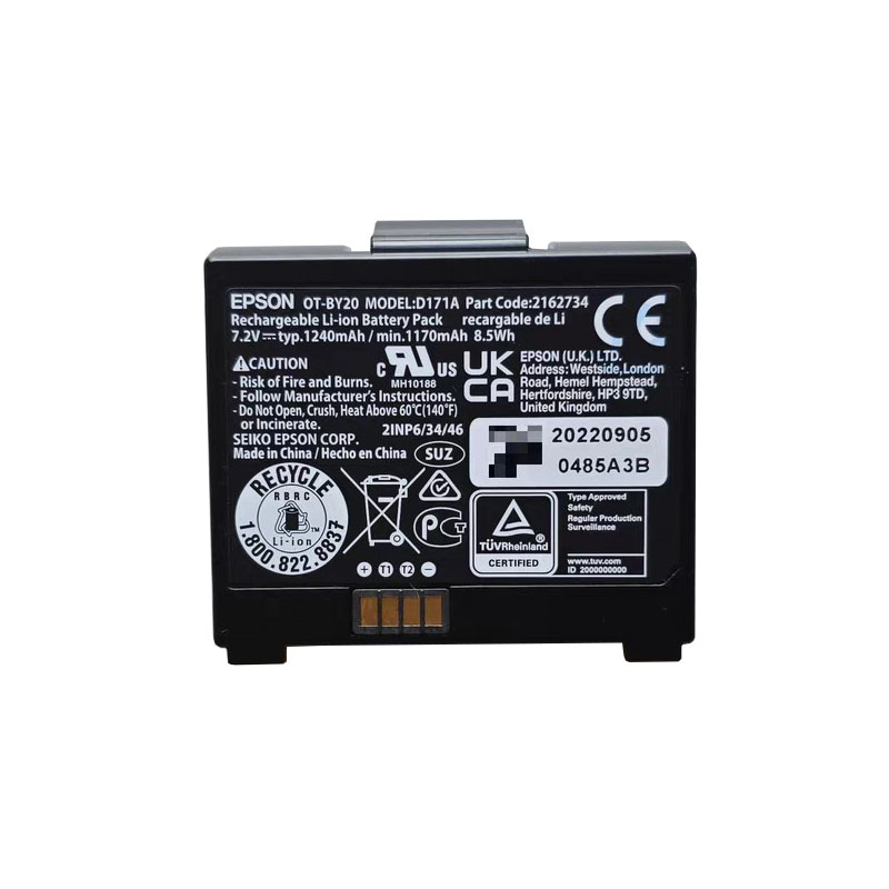(image for) D171A OT-BY20 Battery Replacement For EPSON TM-P20 TM-P20II Printer 7.2V 1240mAh