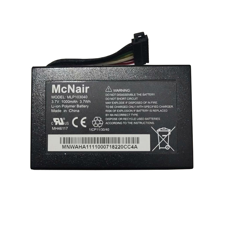 (image for) MLP103040 Battery Replacement For McNair 1ICP11/30/40 3.7V 1000mAh 3.7Wh