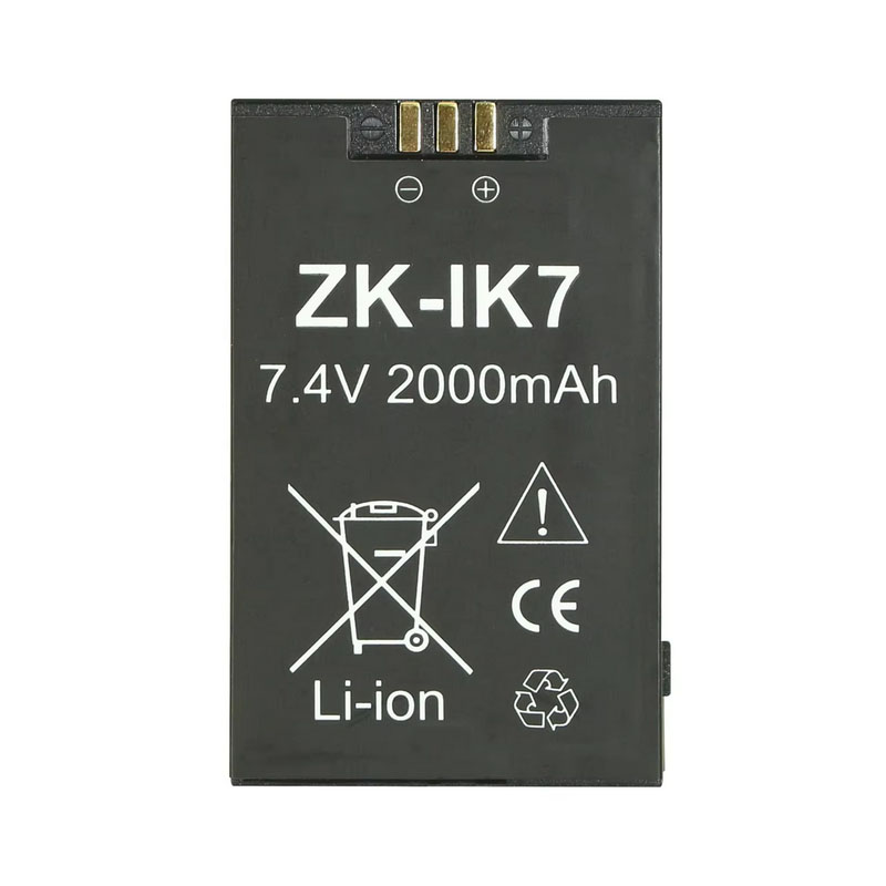 (image for) ZK-IK7 Battery Replacement For ZKTeco iClock660 iClock880 AI702 AI302 WX702 7.4V 2000mAh 14.8Wh